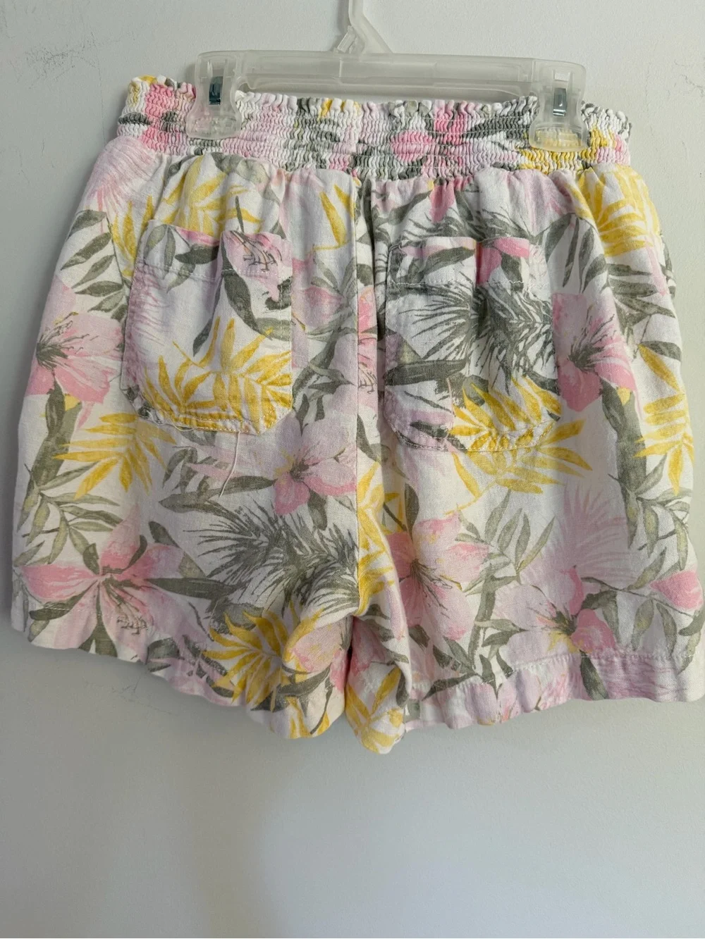 Briggs New York Linen Floral Drawstring Shorts Women’s M Medium - Picture 2 of 5